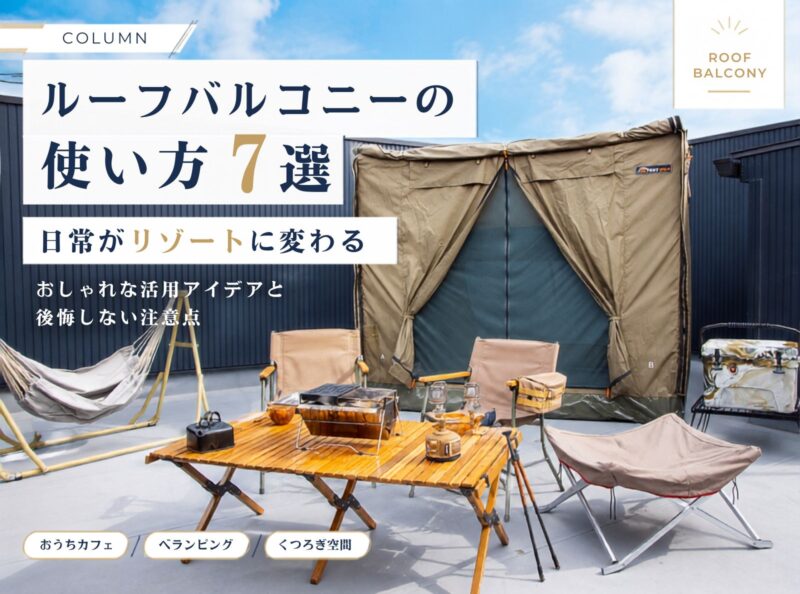 【ルーフバルコニーの使い方7選】日常がリゾートに！おしゃれな活用アイデアと後悔しない注意点