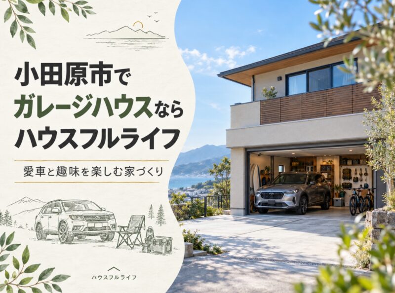 小田原市でガレージハウスならハウスフルライフ｜愛車と趣味を楽しむ間取り・土地選びのポイント